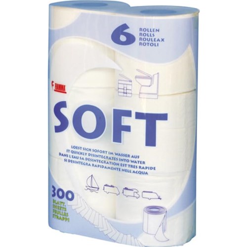 Soft toalettpapir 6 ruller