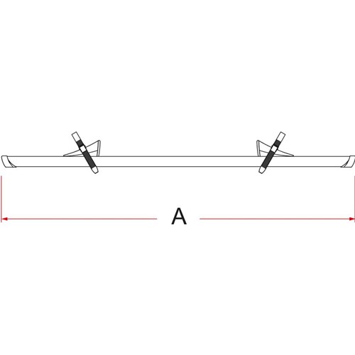 Sykkelskinne Rail Premium 128 cm