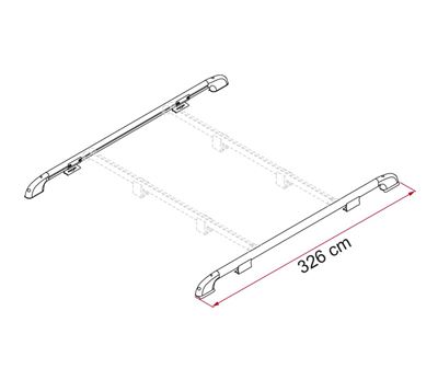 Festestang ROOF RAIL 2 pcs