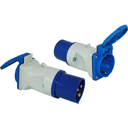 Adapter CEE 17 og Schuko Eurokontakt Adapter