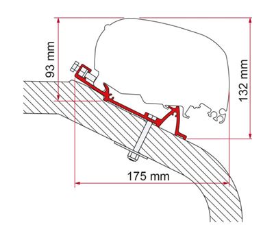 Adapter LMC - TEC 290 Markisefeste