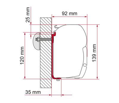 Adapter AS 300 Markisefeste