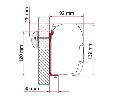 Adapter AS 350 Markisefeste