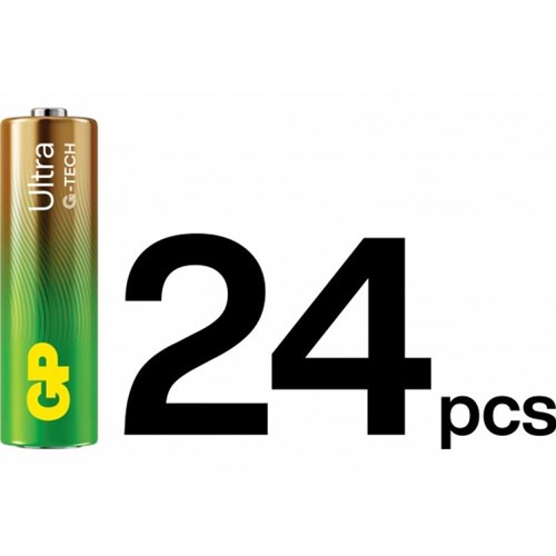 Husholdningsbatteri GP Super Alkaline AA 24 stk