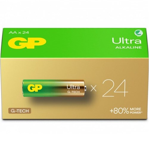 Husholdningsbatteri GP Super Alkaline AA 24 stk