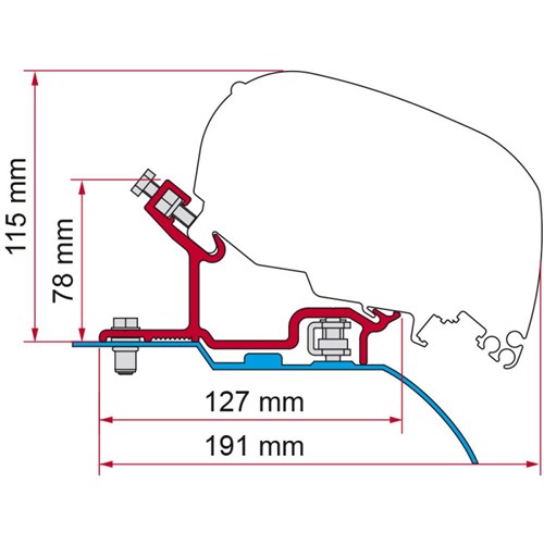 Kit Fiat Ducato - Citroen Jumper - Peugeot Boxer - H3 Markisefeste