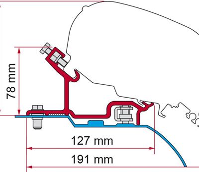 Kit Fiat Ducato - Citroen Jumper - Peugeot Boxer - H3 Markisefeste