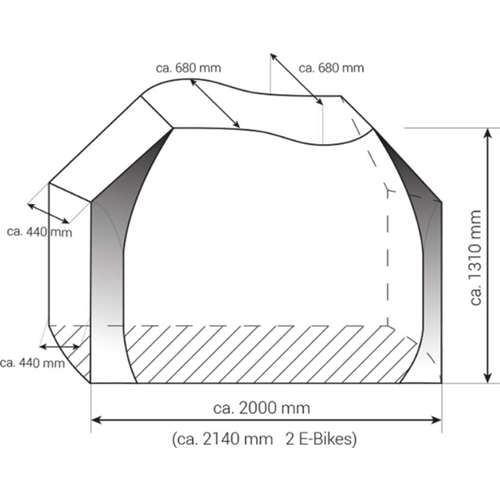 Sykkeltrekk universal Zwoo 2 sykler