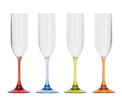 Champagneglass Party Flerfarget 200 ml 4 stk