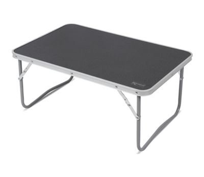 Lavt campingbord Mørk grå 60x40 cm
