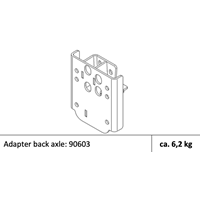 Adapter back axle: 90603 - Vekt: 6,2 kg