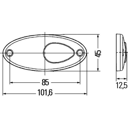 Markeringslykt LED 12 V Oransje