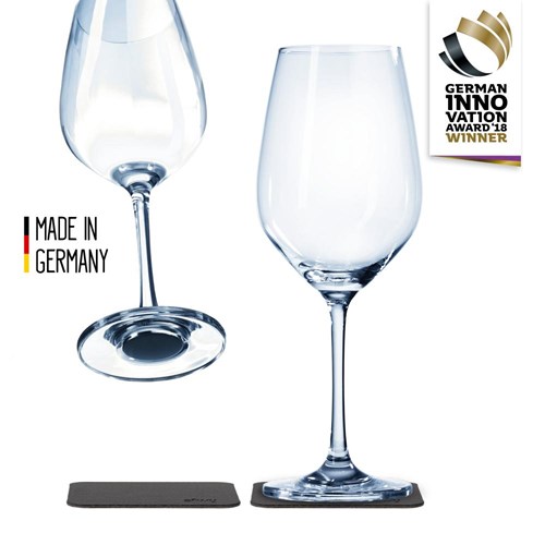 Magnetisk glass - Krystall vinglass m/stett 25 cl pk a 2 stk