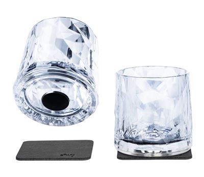 Magnetisk glass - Whiskeyglass High Tech 25 cl pk a 2 stk