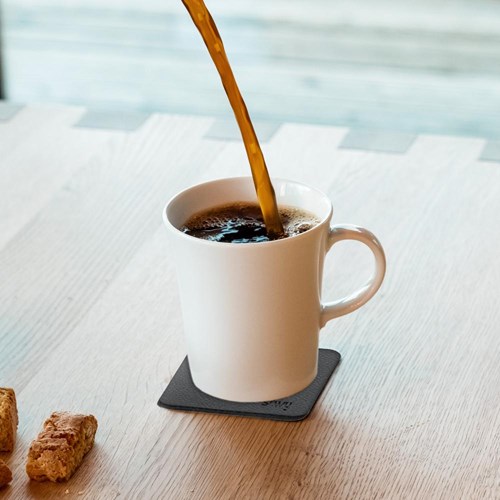 Magnetisk kaffekrus - Porselen 27 cl m/sorte magnetpads pk a 2 stk