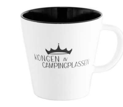 Kongen av Campingplassen Krus 20 cl Hvit