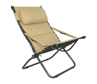 Stol Crespo Tex-Comfort Lounger gul