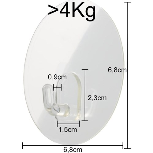 Opphengskrok S Blank &gt;4kg 4 stk