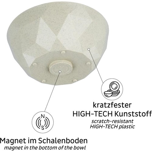 Magnetisk sk&#229;l High-Tech 16 cm Sand