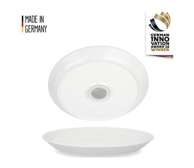 Magnetisk tallerken - Porselen Ø 23 cm hvit 2 stk