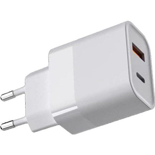 Hurtiglader USB A+C, QC 3.0