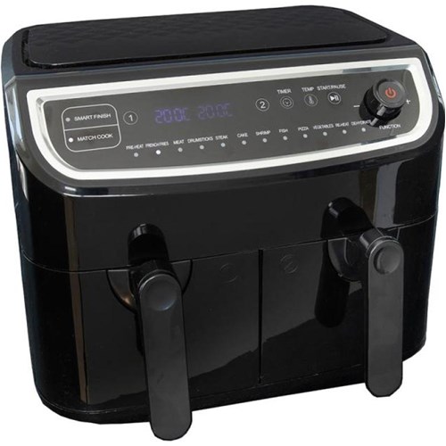 Airfryer Gastronoma 2 skuffer 9l 2400 W sort