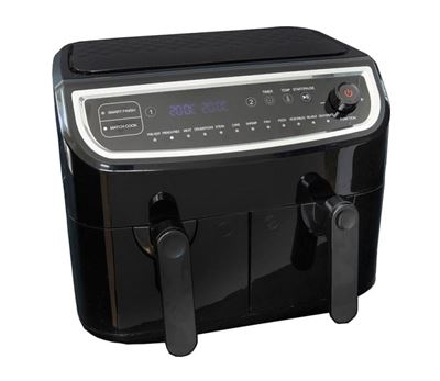 Airfryer Gastronoma 2 skuffer 9l 2400 W sort