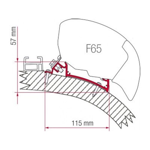 Adapter F65 F80 4,0m Carthago Chic