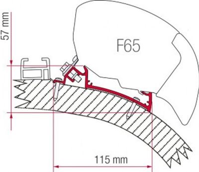 Adapter F65 F80 4,0m Carthago Chic