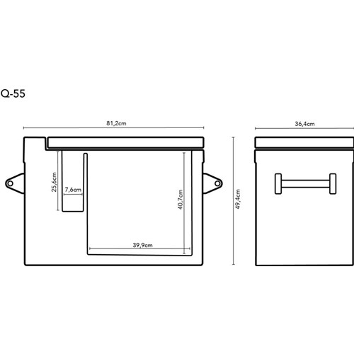 Kj&#248;leboks Q-55 Kompressor 49 l